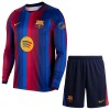 Dětský Fotbalový Dres FC Barcelona Domácí Dresy 2026-27 Dlouhý Rukáv Dětský Fotbalový Dres FC Barcelona Domácí Dresy 2026-27 Dlouhý Rukáv