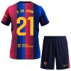 Dětský Fotbalový Dres FC Barcelona F. De Jong 21 Domácí Dresy 2026-27 Dětský Fotbalový Dres FC Barcelona F. De Jong 21 Domácí Dresy 2026-27