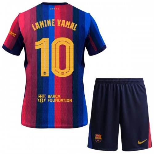 Dětský Fotbalový Dres FC Barcelona Lamine Yamal 10 Domácí Dresy 2026-27 Dětský Fotbalový Dres FC Barcelona Lamine Yamal 10 Domácí Dresy 2026-27