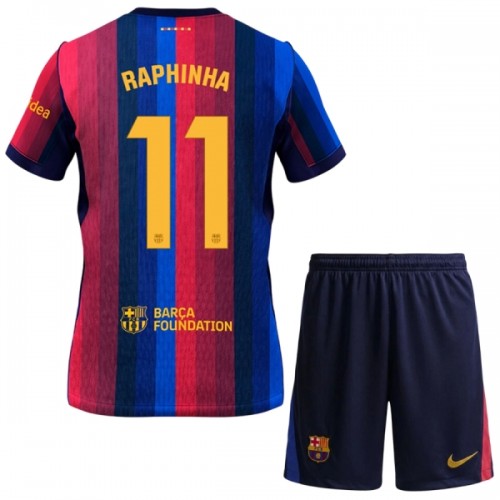 Dětský Fotbalový Dres FC Barcelona Raphinha 11 Domácí Dresy 2026-27 Dětský Fotbalový Dres FC Barcelona Raphinha 11 Domácí Dresy 2026-27