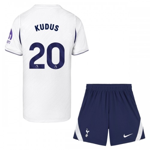 Dětský Fotbalový Dres Tottenham Hotspur Kudus 20 Domácí Dresy 2026-27 Dětský Fotbalový Dres Tottenham Hotspur Kudus 20 Domácí Dresy 2026-27