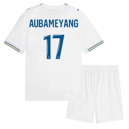 Dětský Fotbalový Dres Olympique de Marseille Aubameyang 17 Domácí Dresy 2026-27 Dětský Fotbalový Dres Olympique de Marseille Aubameyang 17 Domácí Dresy 2026-27