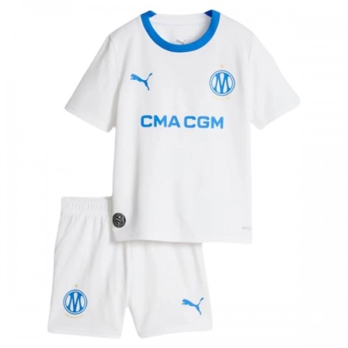 Dětský Fotbalový Dres Olympique de Marseille Domácí Dresy 2026-27 Dětský Fotbalový Dres Olympique de Marseille Domácí Dresy 2026-27