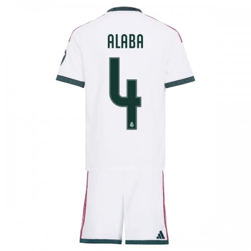 Dětský Fotbalový Dres Real Madrid Alaba 4 Domácí Dresy 2026-27 Dětský Fotbalový Dres Real Madrid Alaba 4 Domácí Dresy 2026-27