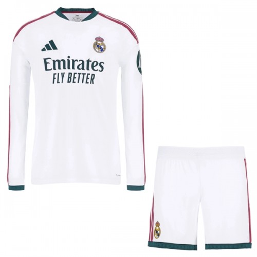 Dětský Fotbalový Dres Real Madrid Domácí Dresy 2026-27 Dlouhý Rukáv Dětský Fotbalový Dres Real Madrid Domácí Dresy 2026-27 Dlouhý Rukáv