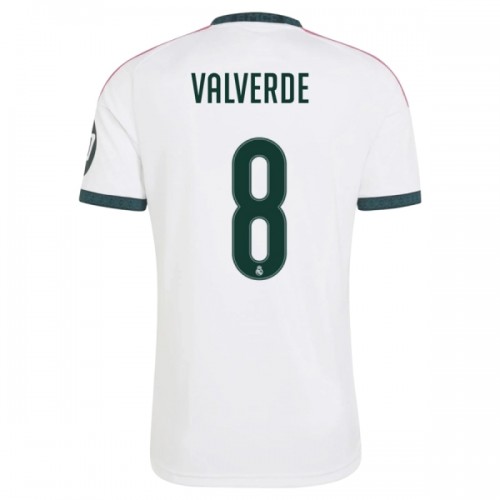 Fotbalový Dres Real Madrid Valverde 8 Domácí Dresy 2026-27 Fotbalový Dres Real Madrid Valverde 8 Domácí Dresy 2026-27