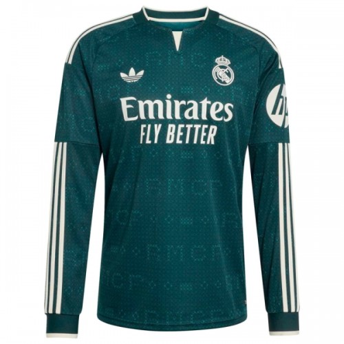 Fotbalový Dres Real Madrid Venkovní Dresy 2026-27 Dlouhý Rukáv Fotbalový Dres Real Madrid Venkovní Dresy 2026-27 Dlouhý Rukáv