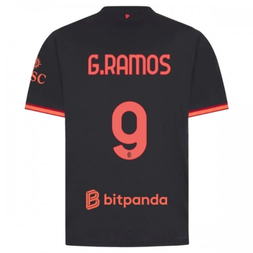 Fotbalový Dres AC Milán G. Ramos 9 Alternativní Dresy 2026-27 Fotbalový Dres AC Milán G. Ramos 9 Alternativní Dresy 2026-27