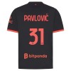 Fotbalový Dres AC Milán Pavlovic 31 Alternativní Dresy 2026-27 Fotbalový Dres AC Milán Pavlovic 31 Alternativní Dresy 2026-27