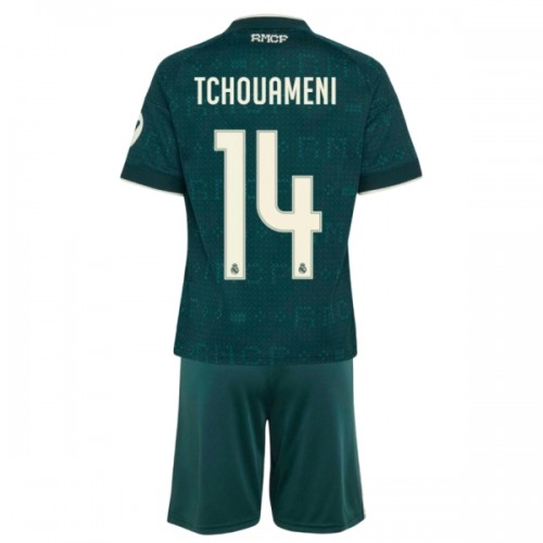Dětský Fotbalový Dres Real Madrid Tchouameni 14 Venkovní Dresy 2026-27 Dětský Fotbalový Dres Real Madrid Tchouameni 14 Venkovní Dresy 2026-27