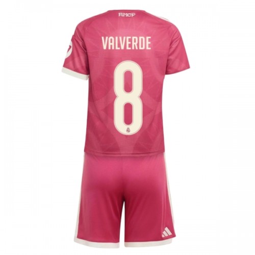 Dětský Fotbalový Dres Real Madrid Valverde 8 Alternativní Dresy 2026-27 Dětský Fotbalový Dres Real Madrid Valverde 8 Alternativní Dresy 2026-27