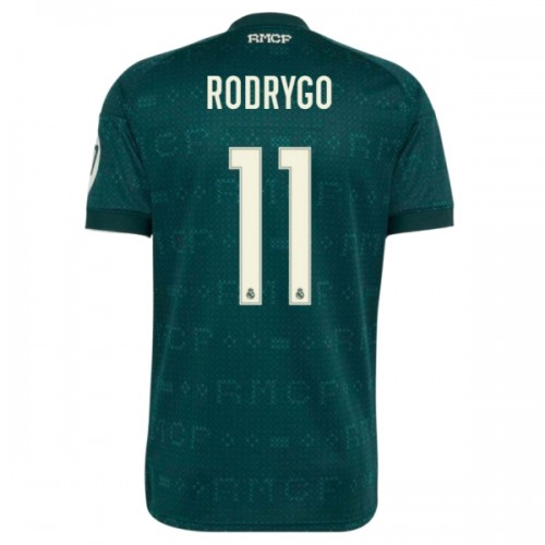 Fotbalový Dres Real Madrid Rodrygo 11 Venkovní Dresy 2026-27 Fotbalový Dres Real Madrid Rodrygo 11 Venkovní Dresy 2026-27