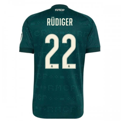 Fotbalový Dres Real Madrid Rudiger 22 Venkovní Dresy 2026-27 Fotbalový Dres Real Madrid Rudiger 22 Venkovní Dresy 2026-27