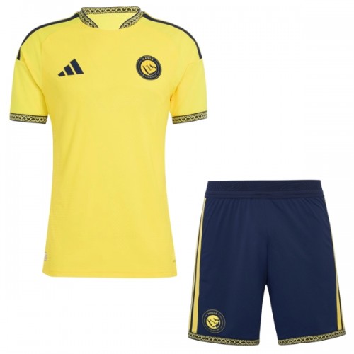 Dětský Fotbalový Dres Al Nassr Domácí Dresy 2026-27 Dětský Fotbalový Dres Al Nassr Domácí Dresy 2026-27