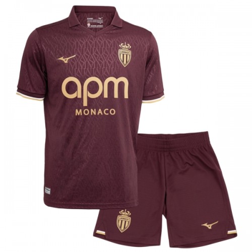 Dětský Fotbalový Dres AS Monaco Venkovní Dresy 2026-27 Dětský Fotbalový Dres AS Monaco Venkovní Dresy 2026-27