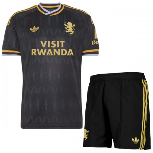 Dětský Fotbalový Dres Aston Villa Venkovní Dresy 2026-27 Dětský Fotbalový Dres Aston Villa Venkovní Dresy 2026-27