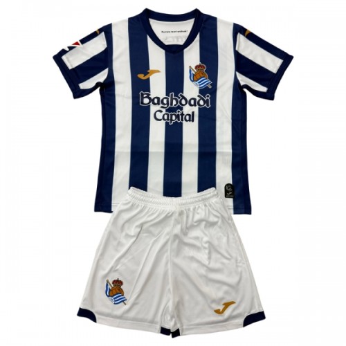 Dětský Fotbalový Dres Real Sociedad Domácí Dresy 2026-27 Dětský Fotbalový Dres Real Sociedad Domácí Dresy 2026-27
