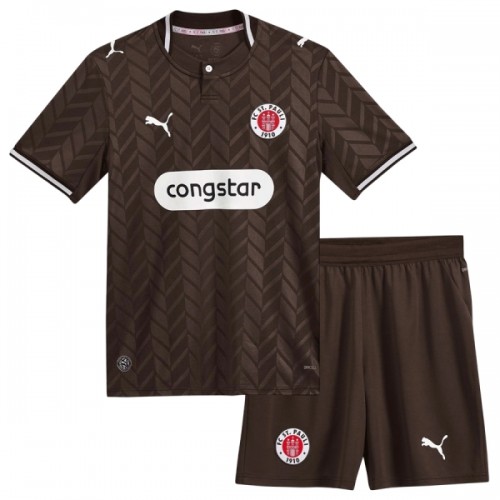 Dětský Fotbalový Dres St Pauli Domácí Dresy 2026-27 Dětský Fotbalový Dres St Pauli Domácí Dresy 2026-27