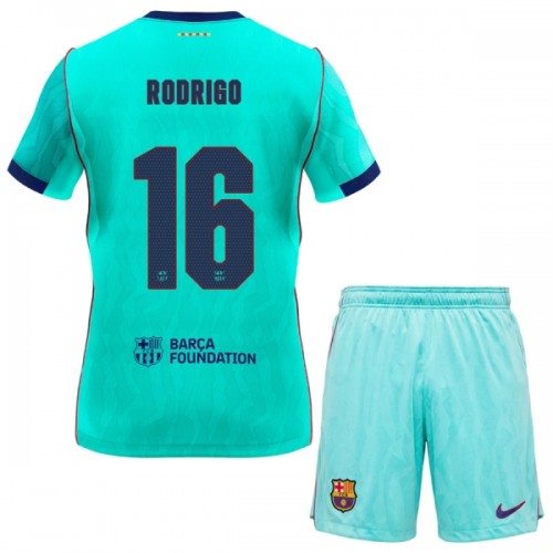 Dětský Fotbalový Dres FC Barcelona Rodrigo 16 Alternativní Dresy 2026-27 Dětský Fotbalový Dres FC Barcelona Rodrigo 16 Alternativní Dresy 2026-27