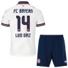 Dětský Fotbalový Dres FC Bayern Mnichov Luis Diaz 14 Venkovní Dresy 2026-27 Dětský Fotbalový Dres FC Bayern Mnichov Luis Diaz 14 Venkovní Dresy 2026-27