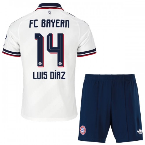 Dětský Fotbalový Dres FC Bayern Mnichov Luis Diaz 14 Venkovní Dresy 2026-27 Dětský Fotbalový Dres FC Bayern Mnichov Luis Diaz 14 Venkovní Dresy 2026-27