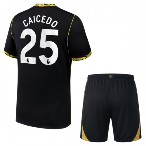 Dětský Fotbalový Dres Chelsea Caicedo 25 Venkovní Dresy 2026-27 Dětský Fotbalový Dres Chelsea Caicedo 25 Venkovní Dresy 2026-27