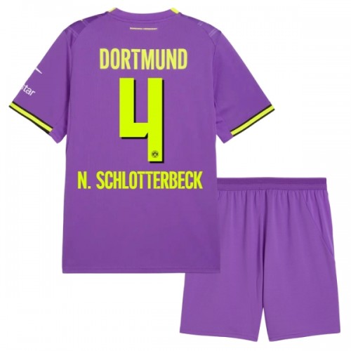 Dětský Fotbalový Dres Borussia Dortmund N. Schlotterbeck 4 Alternativní Dresy 2026-27 Dětský Fotbalový Dres Borussia Dortmund N. Schlotterbeck 4 Alternativní Dresy 2026-27