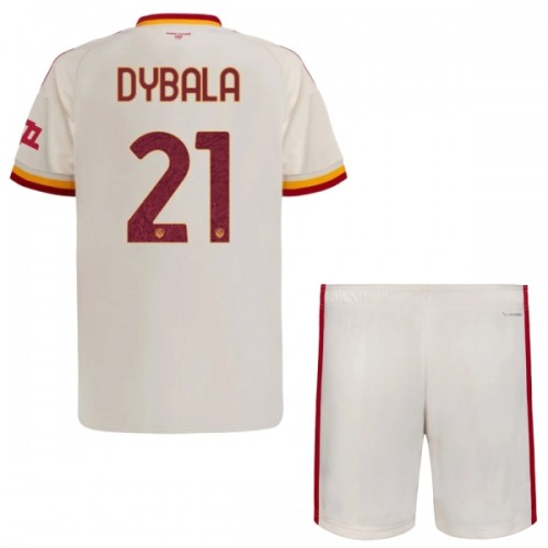 Dětský Fotbalový Dres AS Řím Dybala 21 Venkovní Dresy 2026-27 Dětský Fotbalový Dres AS Řím Dybala 21 Venkovní Dresy 2026-27