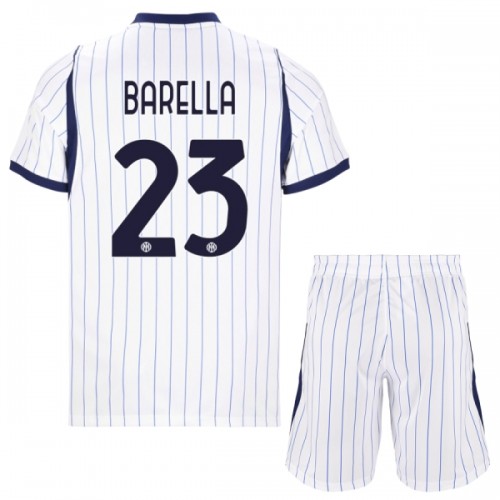 Dětský Fotbalový Dres Inter Milán Barella 23 Venkovní Dresy 2026-27 Dětský Fotbalový Dres Inter Milán Barella 23 Venkovní Dresy 2026-27