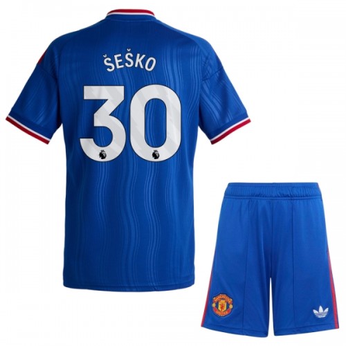 Dětský Fotbalový Dres Manchester United Sesko 30 Venkovní Dresy 2026-27 Dětský Fotbalový Dres Manchester United Sesko 30 Venkovní Dresy 2026-27