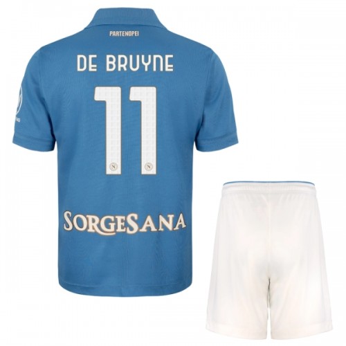 Dětský Fotbalový Dres SSC Neapol De Bruyne 11 Domácí Dresy 2026-27 Dětský Fotbalový Dres SSC Neapol De Bruyne 11 Domácí Dresy 2026-27