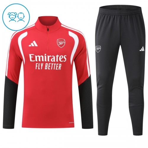 Dětský Arsenal Tréninkový Mikina Čtvrt Zip 2026-27 Červená Dětský Arsenal Tréninkový Mikina Čtvrt Zip 2026-27 Červená
