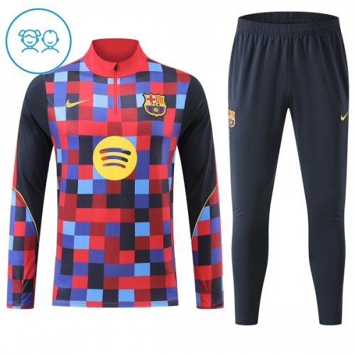 Dětský Barcelona Tréninkový Mikina Čtvrt Zip 2026-27 Červená Dětský Barcelona Tréninkový Mikina Čtvrt Zip 2026-27 Červená