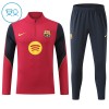 Dětský FC Barcelona Tréninkový Mikina Čtvrt Zip 2026-27 Červená Dětský FC Barcelona Tréninkový Mikina Čtvrt Zip 2026-27 Červená