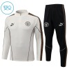 Dětský Manchester City Tréninkový Mikina Čtvrt Zip 2026-27 Šedá