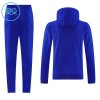 Dětský Manchester United Hoodie Tréninkový Mikina 2026-27 Modrá