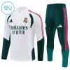 Dětský Real Madrid Tréninkový Mikina Čtvrt Zip 2026-27 Bílá Dětský Real Madrid Tréninkový Mikina Čtvrt Zip 2026-27 Bílá