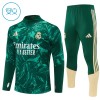 Dětský Real Madrid Tréninkový Mikina Čtvrt Zip 2026-27 Zelená Dětský Real Madrid Tréninkový Mikina Čtvrt Zip 2026-27 Zelená
