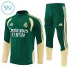 Dětský Real Madrid Tréninkový Mikina Čtvrt Zip 2026-27 Zelená Dětský Real Madrid Tréninkový Mikina Čtvrt Zip 2026-27 Zelená