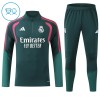 Dětský Real Madrid Tréninkový Mikina Čtvrt Zip 2026-27 Zelená Dětský Real Madrid Tréninkový Mikina Čtvrt Zip 2026-27 Zelená