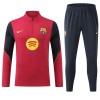 FC Barcelona Tréninkový Mikina Čtvrt Zip 2026-27 Červená FC Barcelona Tréninkový Mikina Čtvrt Zip 2026-27 Červená