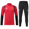 Manchester United Tréninkový Mikina Čtvrt Zip 2026-27 Červená Manchester United Tréninkový Mikina Čtvrt Zip 2026-27 Červená