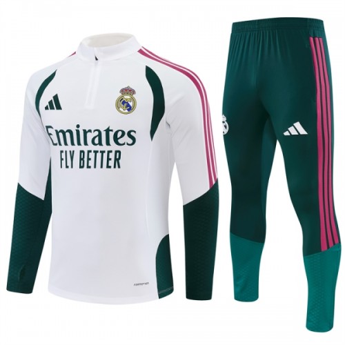 Real Madrid Tréninkový Mikina Čtvrt Zip 2026-27 Bílá Real Madrid Tréninkový Mikina Čtvrt Zip 2026-27 Bílá