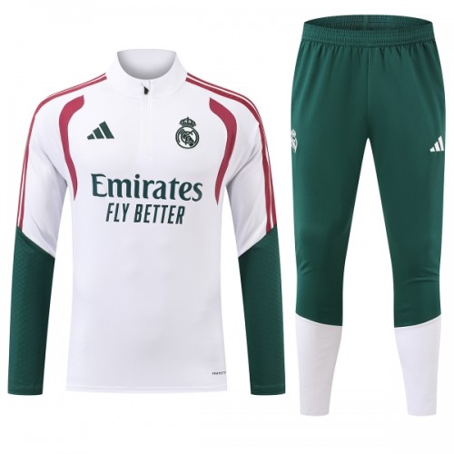 Real Madrid Tréninkový Mikina Čtvrt Zip 2026-27 Bílá Real Madrid Tréninkový Mikina Čtvrt Zip 2026-27 Bílá
