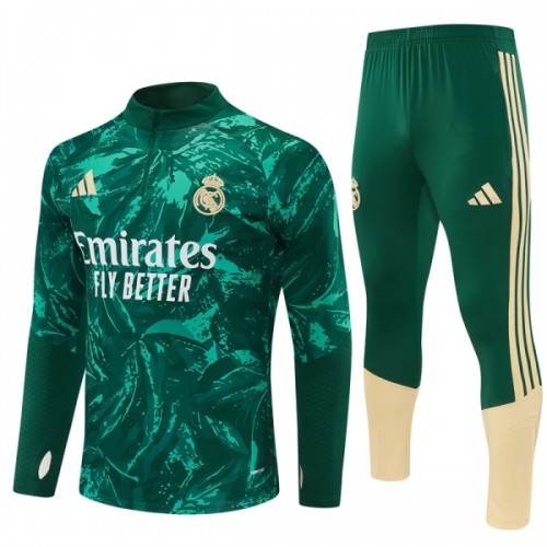 Real Madrid Tréninkový Mikina Čtvrt Zip 2026-27 Zelená Real Madrid Tréninkový Mikina Čtvrt Zip 2026-27 Zelená