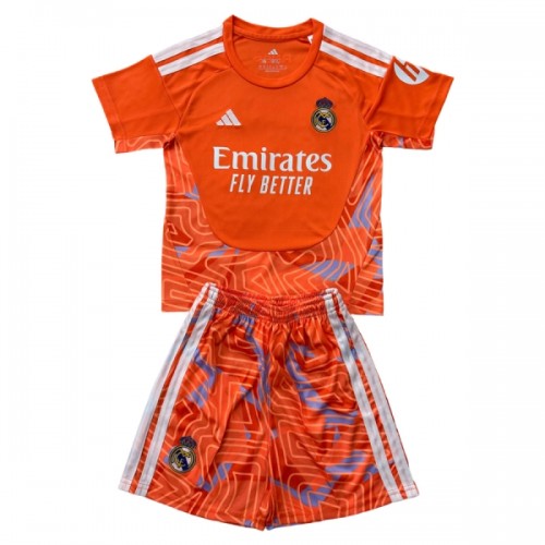 Dětský Fotbalový Dres Real Madrid Brankářské 2026-27 Oranžový Dětský Fotbalový Dres Real Madrid Brankářské 2026-27 Oranžový