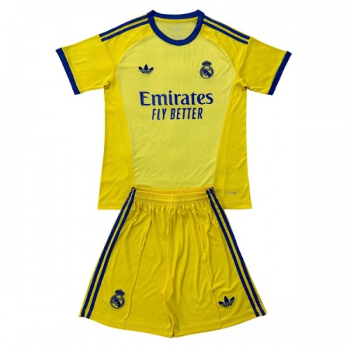 Dětský Fotbalový Dres Real Madrid Brankářské 2026-27 Žlutá Dětský Fotbalový Dres Real Madrid Brankářské 2026-27 Žlutá