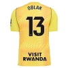 Fotbalový Dres Atlético Madrid Oblak 13 Brankářské 2026-27 Žlutá