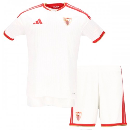 Dětský Fotbalový Dres Sevilla FC Domácí Dresy 2026-27 Dětský Fotbalový Dres Sevilla FC Domácí Dresy 2026-27