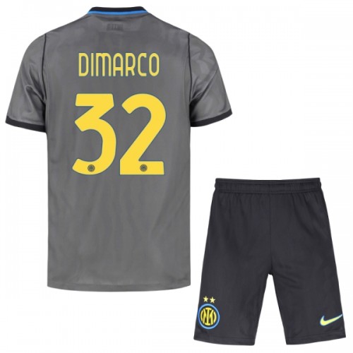 Dětský Fotbalový Dres Inter Milán Dimarco 32 Alternativní Dresy 2026-27 Dětský Fotbalový Dres Inter Milán Dimarco 32 Alternativní Dresy 2026-27